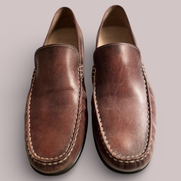 Ecco MENS Brown Driving Loafers Sz 45 (11-11.5) main image 6